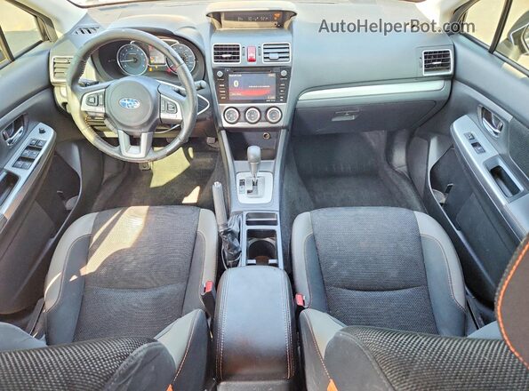 JF2GPADC1GH340503 2016 SUBARU CROSSTREK Black Առջևի վահանակի տեսք