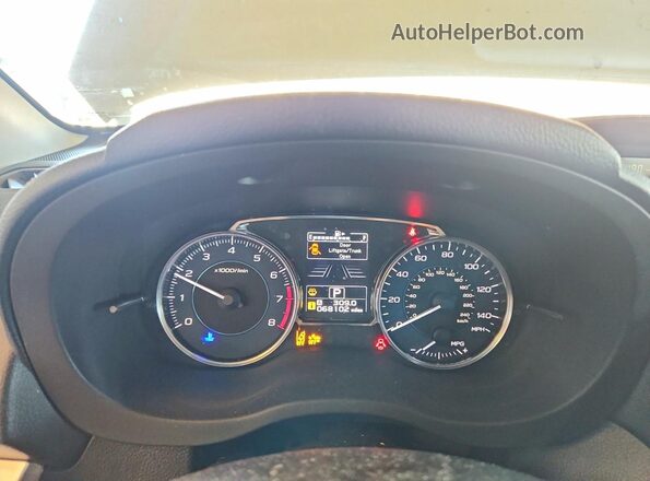 JF2GPADC2HH280930 2017 SUBARU CROSSTREK White ხელსაწყოთა პანელის ხედი
