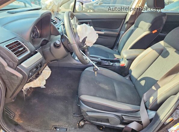 JF2GPADC3G8292681 2016 SUBARU CROSSTREK Black წინა სალონის ხედი