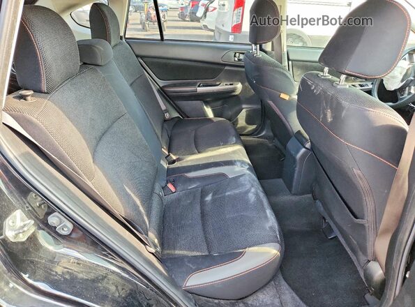 JF2GPADC3G8292681 2016 SUBARU CROSSTREK Black უკანა სალონის ხედი