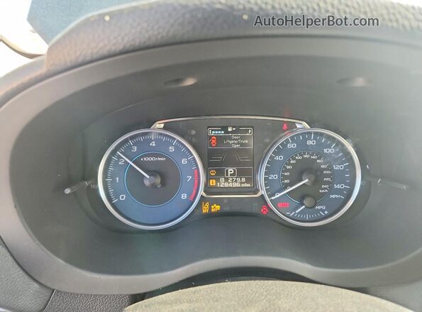 JF2GPADC3H8260153 2017 SUBARU CROSSTREK Угольный Вид щитка приборов