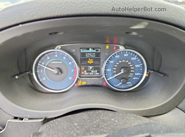 JF2GPADC5GH347549 2016 SUBARU CROSSTREK Charcoal Vista del cuadro de instrumentos