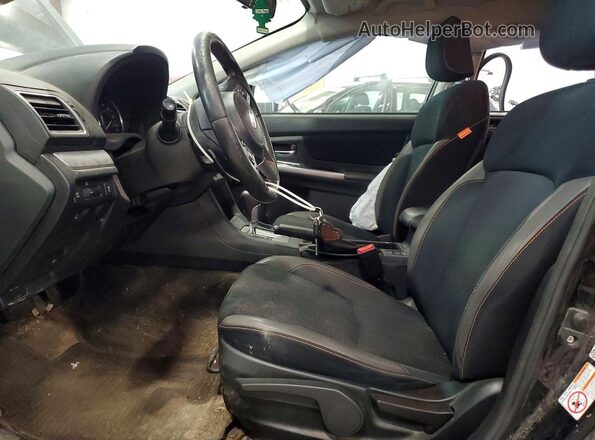 JF2GPADC5H8208233 2017 SUBARU CROSSTREK Black Вид салону спереду