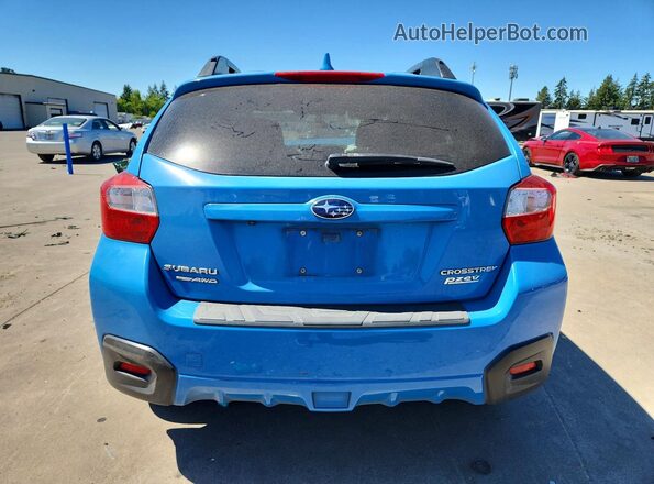 JF2GPADC6GH346409 2016 SUBARU CROSSTREK Blue Вид ззаду