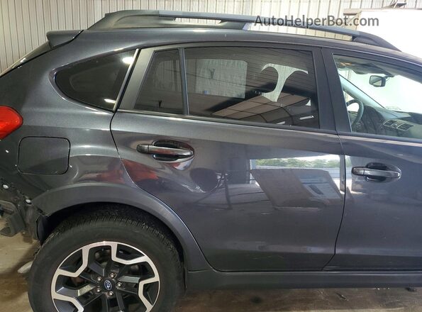 JF2GPADC8G8257196 2016 SUBARU CROSSTREK Black უკანა სალონის ხედი