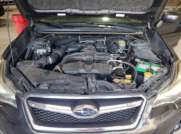 JF2GPADC8G8257196 2016 SUBARU CROSSTREK Black ძრავის განყოფილების ხედი