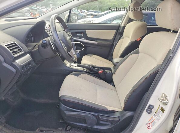 JF2GPADC8HH233739 2017 SUBARU CROSSTREK White Front interior view