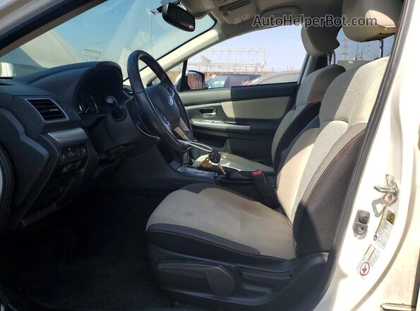 JF2GPADC9G8266666 2016 SUBARU CROSSTREK White წინა სალონის ხედი