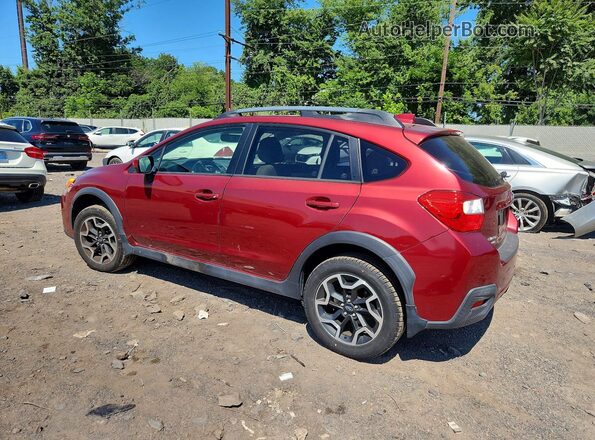 JF2GPADC9H8222491 2017 SUBARU CROSSTREK Burgundy უკანა მარცხენა