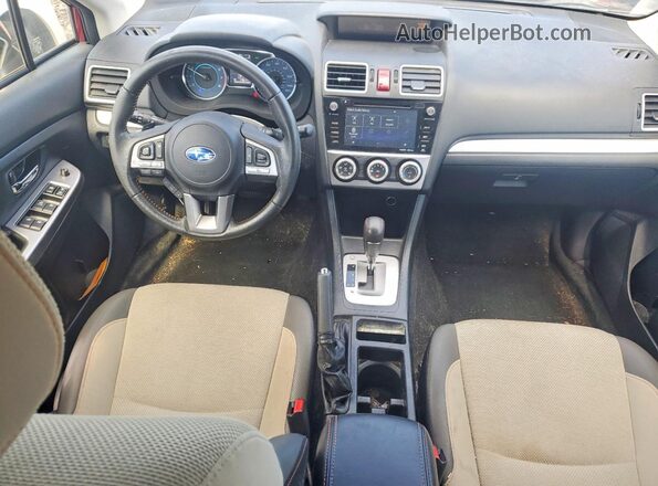 JF2GPADC9H8222491 2017 SUBARU CROSSTREK Burgundy წინა პანელის ხედი