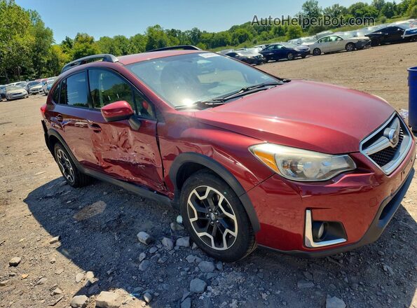 JF2GPADC9H8222491 2017 SUBARU CROSSTREK Burgundy წინა მარჯვენა