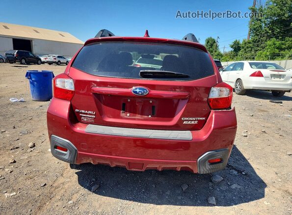 JF2GPADC9H8222491 2017 SUBARU CROSSTREK Burgundy უკანა ხედი