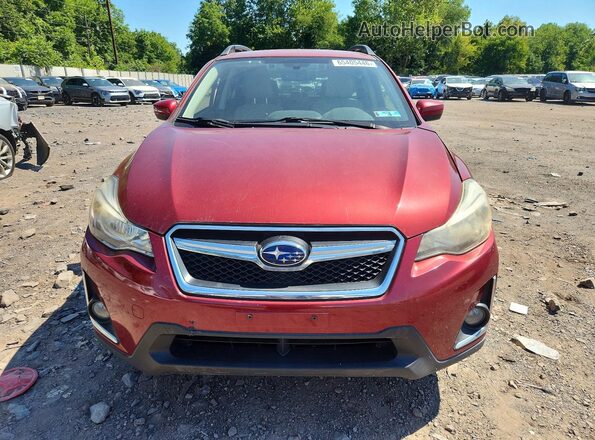 JF2GPADC9H8222491 2017 SUBARU CROSSTREK Burgundy წინა ხედი