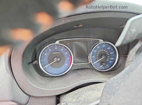 JF2GPADC9H8257189 2017 SUBARU CROSSTREK Black Widok zestawu wskaźników