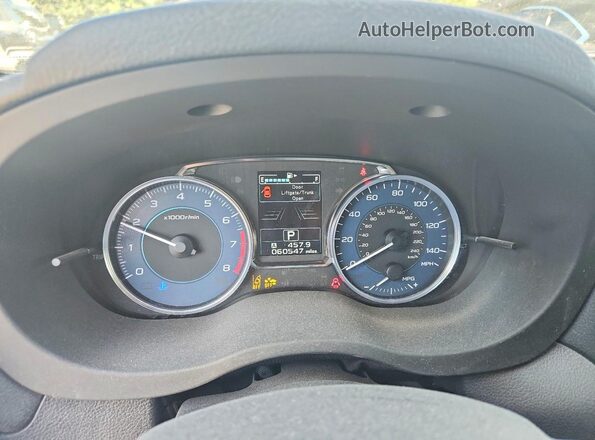 JF2GPADCXG8300968 2016 SUBARU CROSSTREK Silver Widok zestawu wskaźników