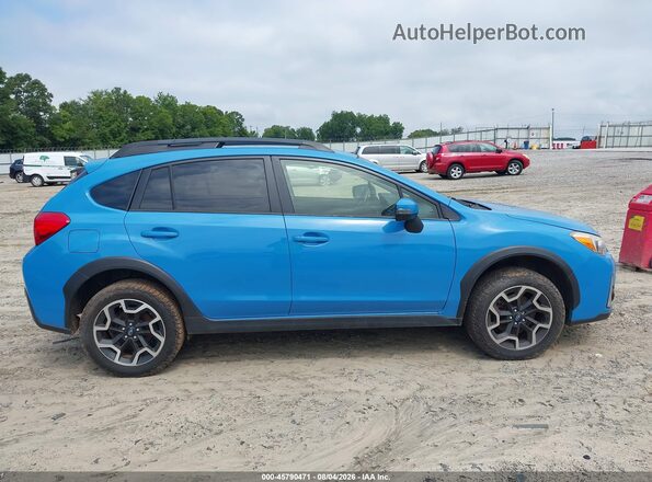 JF2GPAKC1GH319430 2016 SUBARU CROSSTREK Blue Սալոնի հետևի տեսք