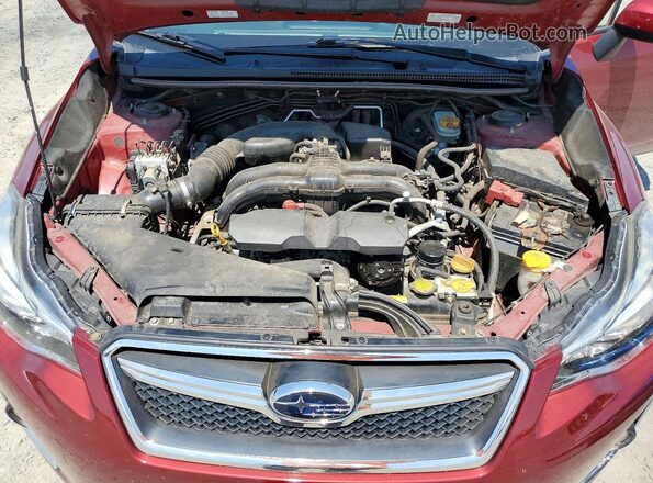 JF2GPAKC2G8212113 2016 SUBARU CROSSTREK Burgundy ძრავის განყოფილების ხედი