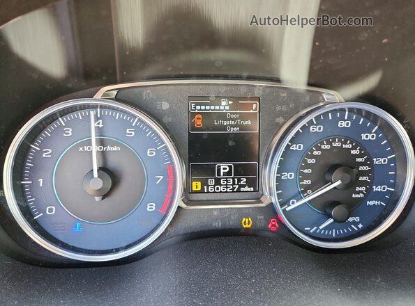 JF2GPAKC2HH230998 2017 SUBARU CROSSTREK Black Սարքավորումների վահանակի տեսք