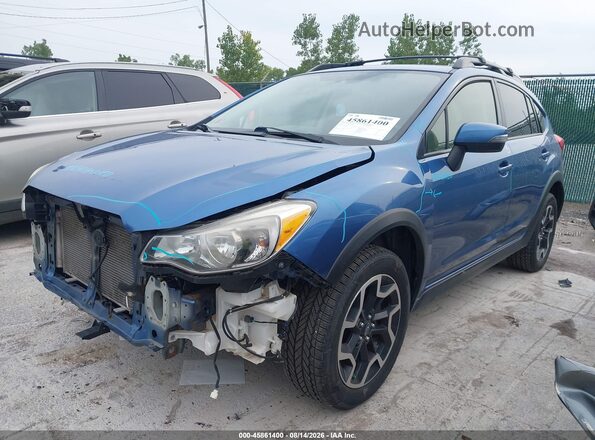 JF2GPAKC4H8216200 2017 SUBARU CROSSTREK Синий Передняя левая четверть