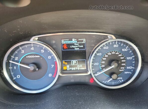 JF2GPAKC9GH319420 2016 SUBARU CROSSTREK Blue Вид щитка приладів