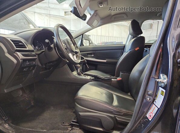 JF2GPAKCXHH209140 2017 SUBARU CROSSTREK Charcoal წინა სალონის ხედი