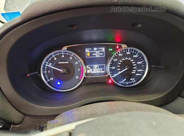 JF2GPAKCXHH209140 2017 SUBARU CROSSTREK Charcoal ხელსაწყოთა პანელის ხედი