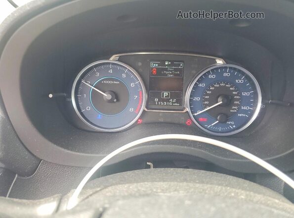 JF2GPALC0GH307283 2016 SUBARU CROSSTREK Черный Вид щитка приборов