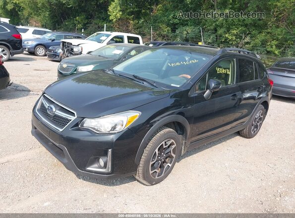 JF2GPALC1H8263926 2017 SUBARU CROSSTREK Black Առջևի ձախ երեք քառորդ տեսարան