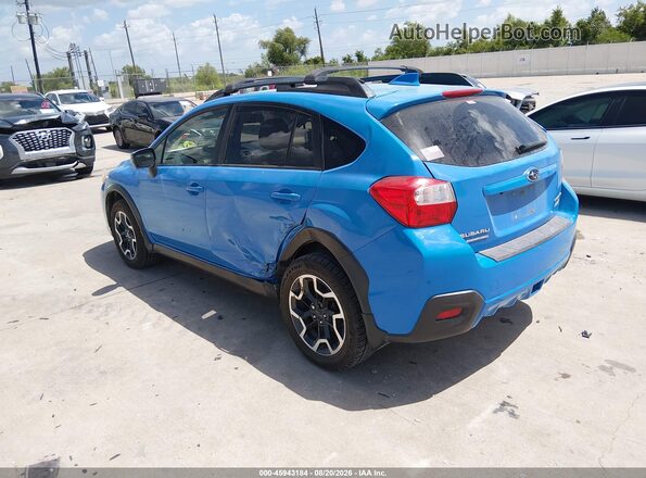 JF2GPALC2G8347946 2016 SUBARU CROSSTREK Blue Задня ліва чверть