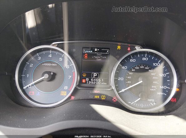 JF2GPALC6H8243123 2017 SUBARU CROSSTREK Black Vista de los asientos traseros