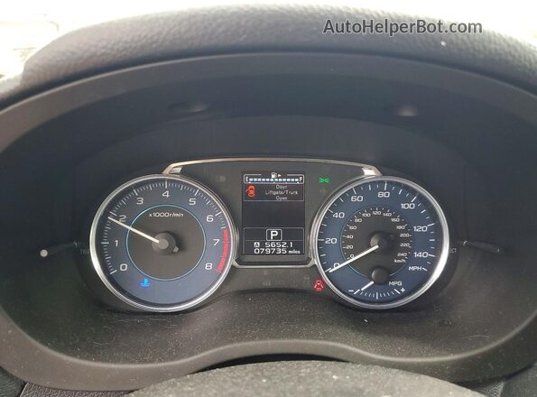JF2GPALC9G8331193 2016 SUBARU CROSSTREK White Սարքավորումների վահանակի տեսք