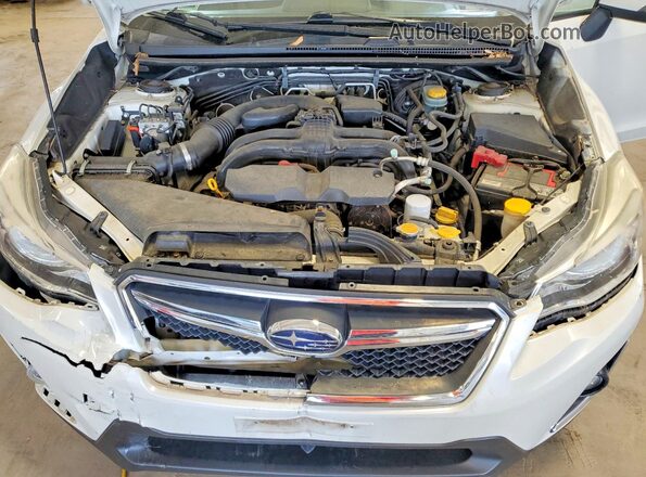 JF2GPANC1G8264876 2016 SUBARU CROSSTREK White ძრავის განყოფილების ხედი