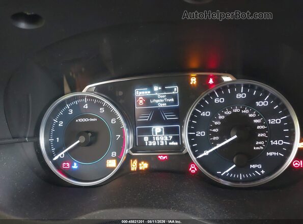 JF2GPANC1G8316913 2016 SUBARU CROSSTREK Gray Widok tylnych siedzeń