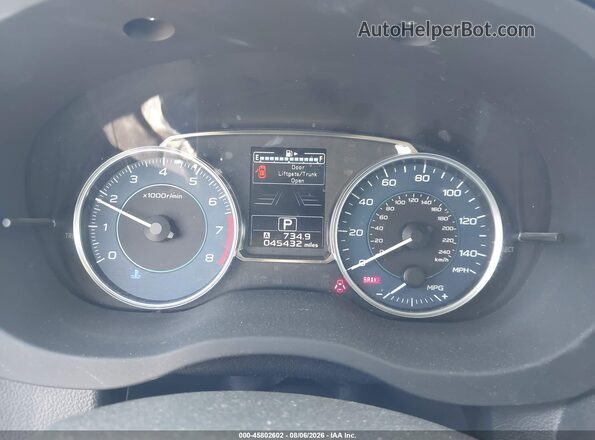 JF2GPANC1G8323599 2016 SUBARU CROSSTREK Silver Vista de los asientos traseros