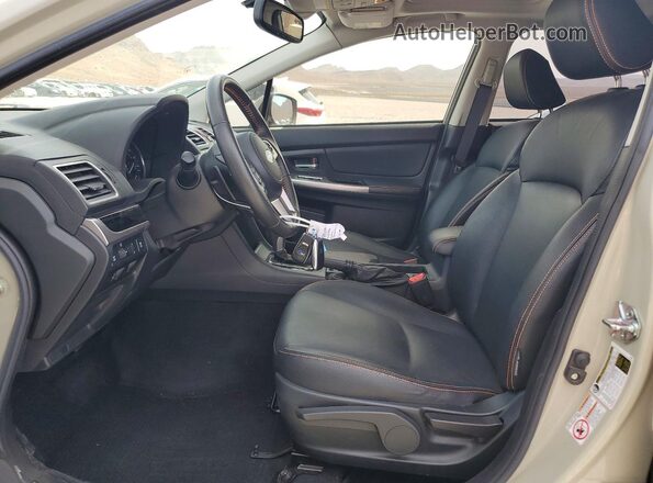 JF2GPANC1GH303126 2016 SUBARU CROSSTREK Cream Вид салону спереду