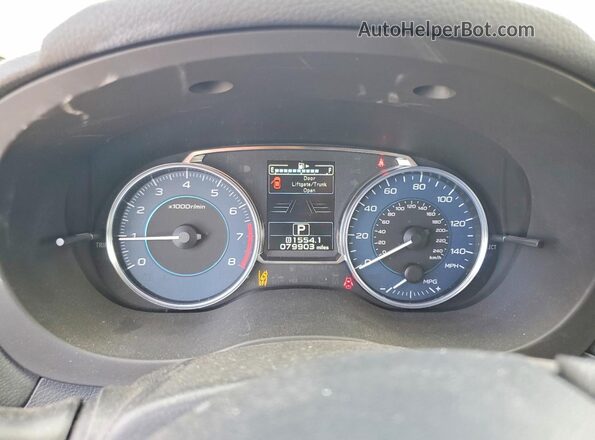 JF2GPANC1GH303126 2016 SUBARU CROSSTREK Cream Вид щитка приладів
