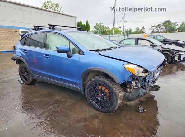 JF2GPANC2H8226672 2017 SUBARU CROSSTREK Blue Delantero derecho