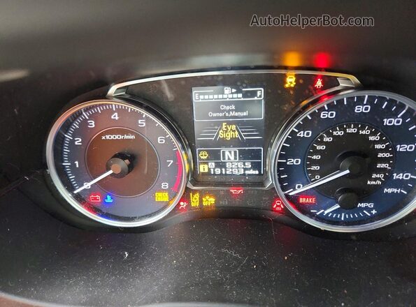 JF2GPANC2H8226672 2017 SUBARU CROSSTREK Blue Vista del cuadro de instrumentos