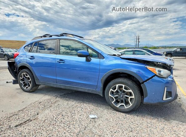 JF2GPANC2H8257629 2017 SUBARU CROSSTREK Blue Delantero derecho