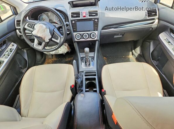 JF2GPANC2H8257629 2017 SUBARU CROSSTREK Blue Vista del salpicadero