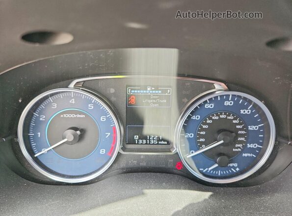 JF2GPANC2H8257629 2017 SUBARU CROSSTREK Blue Vista del cuadro de instrumentos