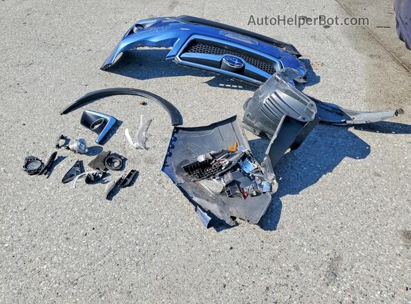 JF2GPANC4GH290498 2016 SUBARU CROSSTREK Blue Vista de la etiqueta del VIN