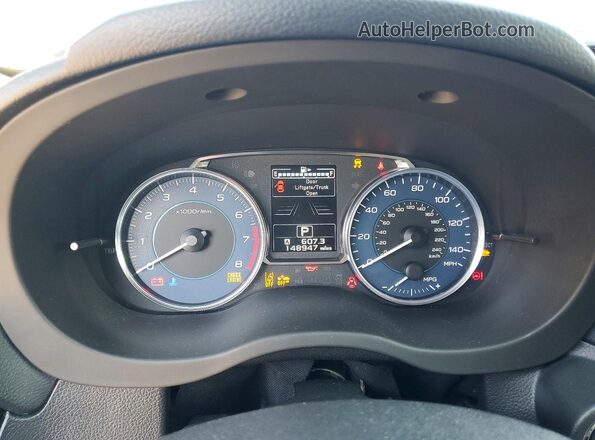 JF2GPANC4GH290498 2016 SUBARU CROSSTREK Blue Vista del cuadro de instrumentos