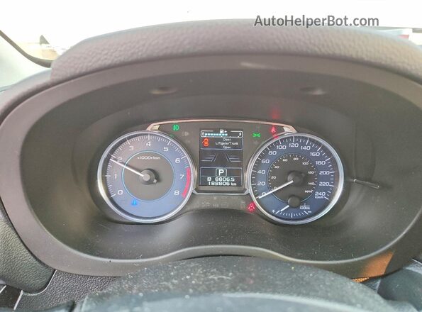 JF2GPANC4GH306389 2016 SUBARU CROSSTREK White Вид щитка приладів