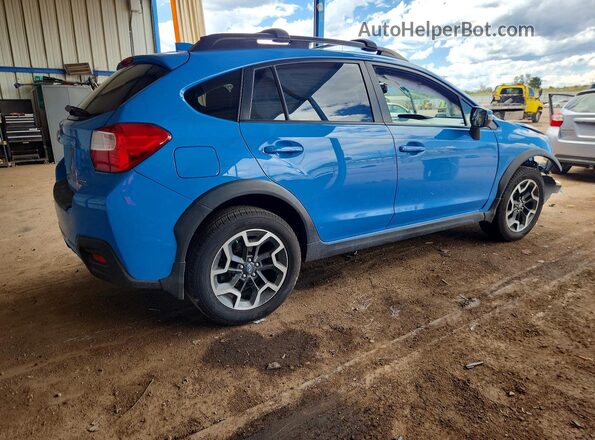 JF2GPANC6G8217911 2016 SUBARU CROSSTREK Синий Задняя правая четверть