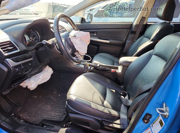 JF2GPANC6G8217911 2016 SUBARU CROSSTREK Синий Вид салона спереди