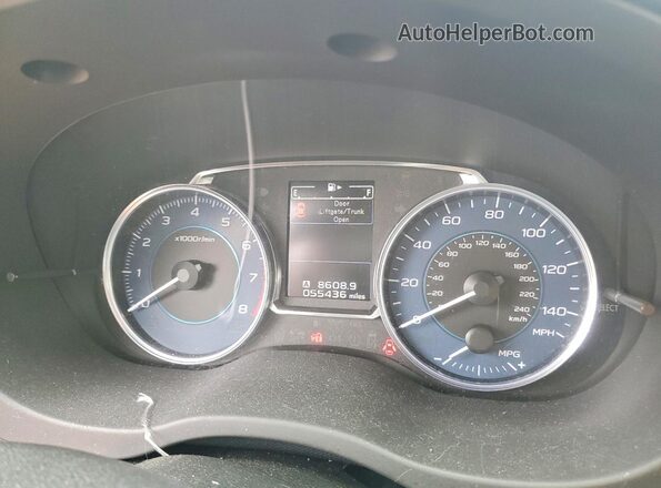 JF2GPANC7H8263491 2017 SUBARU CROSSTREK Silver Вид щитка приладів