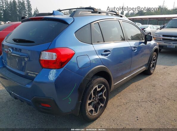 JF2GPANC8G8272845 2016 SUBARU CROSSTREK Синий Задняя правая четверть