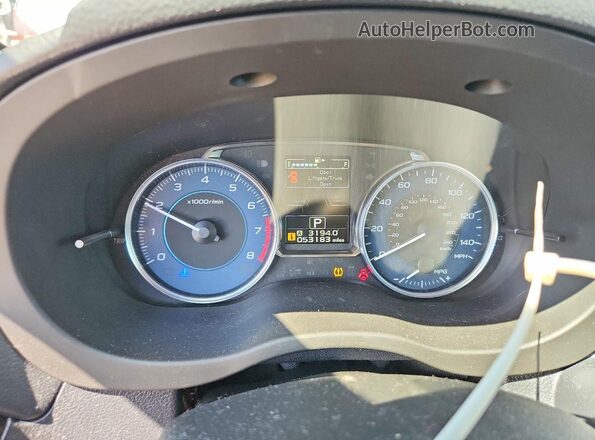 JF2GPANC8H8205566 2017 SUBARU CROSSTREK Gray Սարքավորումների վահանակի տեսք
