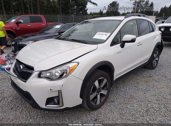 JF2GPBLC6GH259276 2016 SUBARU CROSSTREK HYBRID White წინა მარცხენა ხედი სამი მეოთხედიდან